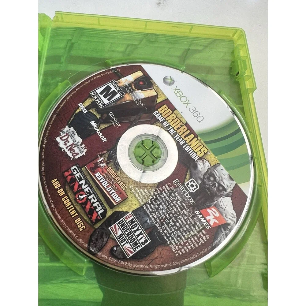 Borderlands Game Of The Year Edition-Xbox 360 One Disc